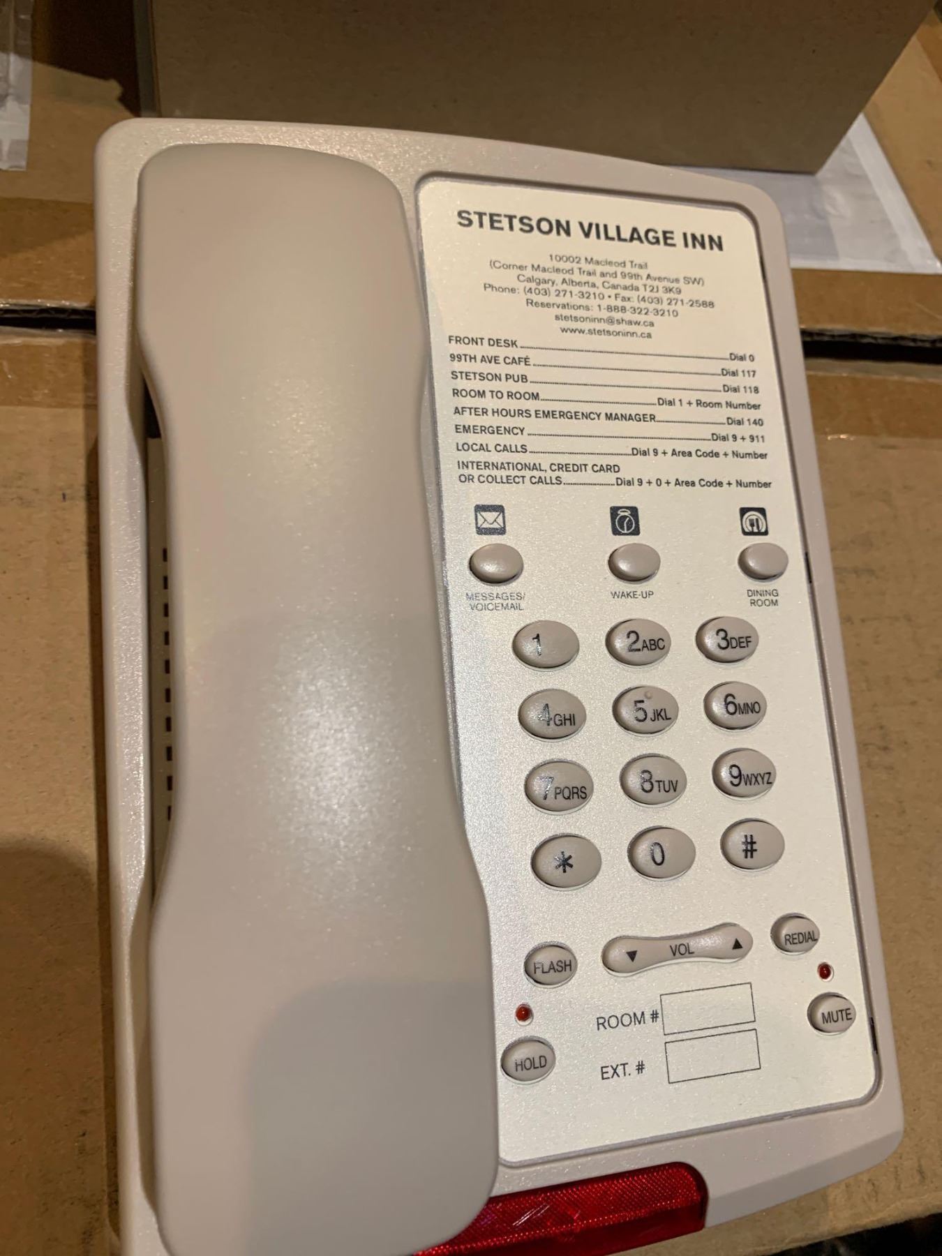 CMPbx16 x 64 motel telephone system includes 50 hand sets, reception ...