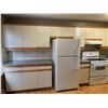 Image 2 : COMPLETE 22 DOOR KITCHEN CABINET SET AND APPLIANCES. Includes all cabinetry, sink, Maytag white 2 do