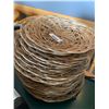 Image 1 : Lot of wicker service trays