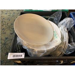 Crate Lot of White Restaurant Plates