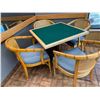 Image 2 : Set of Restaurant Table 32 inch x 32 inch with 4 curved back chairs