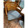 Image 3 : Set of Table approx. 30 inch x 24 inch and 2 curved back chairs