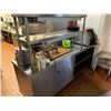 Image 2 : Stainless Heated Pass through counter with shelves. approx 8 ft long with double heaters
