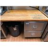 Image 2 : Stainless Steel heated butcher block work prep counter drawers and shelf. approx 12 ft long