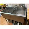 Image 1 : Stainless double well commercial sink with taps -THE BUYER IS RESPONSIBLE FOR DISCONNECTION AND REMO