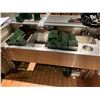 Image 2 : Stainless 8 ft cocktail sink with inserts -BUYER MUST PROFESSIONALLY DISCONNECT AND CAP