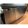 Image 2 : MKE Triple door SS back bar Beer Storage - no refrigeration -BUYER MUST PROFESSIONALLY DISCONNECT AN