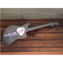Bar Mounted Sign BUYER MUST REMOVE -Molson RocksGuitar