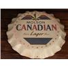 Image 1 : Bar Mounted Sign BUYER MUST REMOVE -Molson Bottle Cap