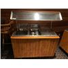 Image 1 : Triple well hot food buffett station with sneeze guard and inserts