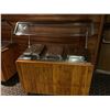 Image 1 : Triple well hot food buffett station with sneeze guard and inserts
