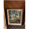 Image 1 : Framed oil painting forest
