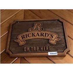 Rickards Red Beer Sign