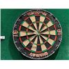Image 1 : Winmau Dart Board with green chalk score board