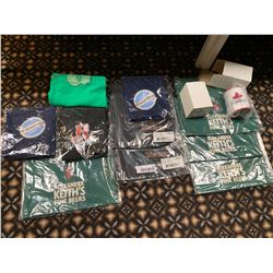 Lot of approx 12 NEW beer promo items, shirts, aprons, etc