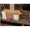 Image 1 : Lot of 4 cases assorted NEW menu holders and coasters