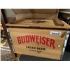 Image 1 : NEW Budweiser Wood Crate Cooler