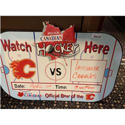 Molson Canadian Hockey Dry Erase Board