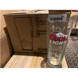 Case Lot of 12 -Coors Light glasses