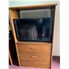 Image 3 : Motel Guest Room number: 5 includes as pictured: armoire dresser, desk with chair, luggage bench, Wa