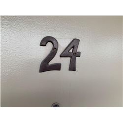 Motel Guest Room number: 24 includes as pictured: armoire dresser, desk with chair, luggage bench, W