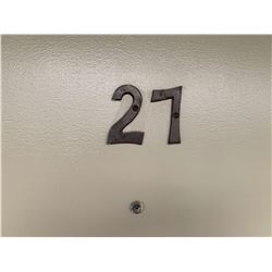 Motel Guest Room number: 27 includes as pictured: armoire dresser, desk with chair, luggage bench, W