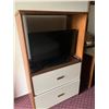 Image 3 : Motel Guest Room number: 35 includes as pictured: armoire dresser, desk with chair, luggage bench, W