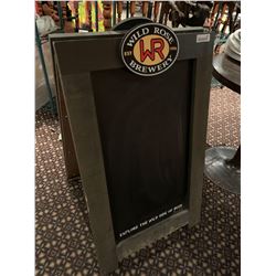 Wild Rose Brewery Sandwich board sign