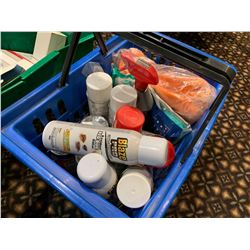 Lot of assorted cleaning sanitizing supplies