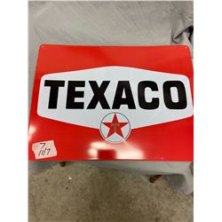 Texaco  Tin Sign Repro. Man Cave Embossed