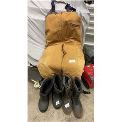 Bib Pants 3xl - 2 Pair Vulcan Boots Size 10