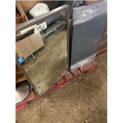 Commercial Angled Mirror with 2 New Replacement Mirrors