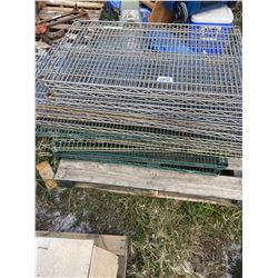 Lot of Wire Shelving