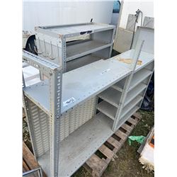 2 Units of Grey Van Shelving