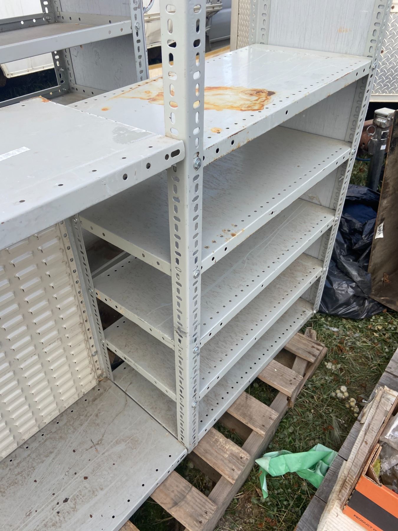 2 Units of Grey Van Shelving Schmalz Auctions