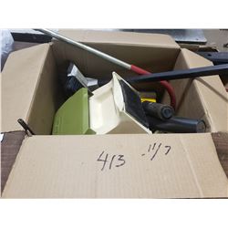 DRAIN SNAKE, SALAD CHOPPER, FLASHLIGHT