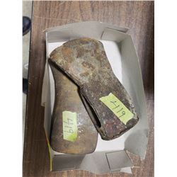 2 AXE HEADS