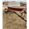 Image 1 : Vintage Boat & Home made Trailer 14" Fiberglass