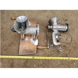 TWO MEAT GRINDERS