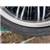Image 6 : 4 Rims and Tires w/ Center Caps, Lugnuts ( 3 Tires Matching Tread Pattern)