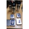 Image 2 : Lot 3 Mopar Travel Mugs 4 Decks Mopar Playing Cards