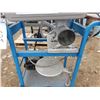 Image 2 : MEAT GRINDER ON CART WITH ATTACHMENTS