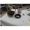 Image 1 : BRASS BASKET, 2 LEASK ASHTRAYS