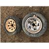 Image 1 : (2) TRAILER TIRES + RIMS 205/65/15