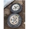 Image 1 : (2) TIRES + RIMS P205/75 R14