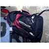 Image 3 : Columbia Portable Cooler on Wheels, Red and Black Backpack and Retro Coloured Duffle Bag