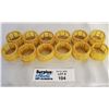 Image 1 : Lot of 12 Gold Napkin RIngs