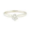 Image 2 : 0.35 ctw Diamond Solitaire Ring - 14KT White Gold