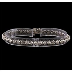 14KT White Gold 3.02 ctw Diamond Tennis Bracelet