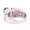 Image 3 : 2.56 ctw Blue Sapphire And Diamond Ring - 14KT White Gold